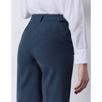 Pantalon Cigarette Straight Cropped Laryfancy - Indigo Dots - Femme