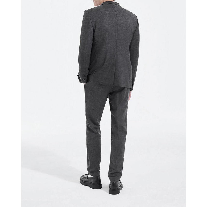The Kooples - Pantalón De Traje Estampado Negro Y Gris - Hombre