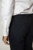 Pantalon De Costume Montaigne - Marine - Homme