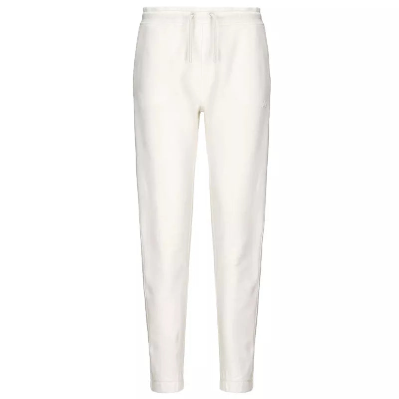 Pantalon De Survêtement K-Way Ginevrette Fleece Peach - Blanc