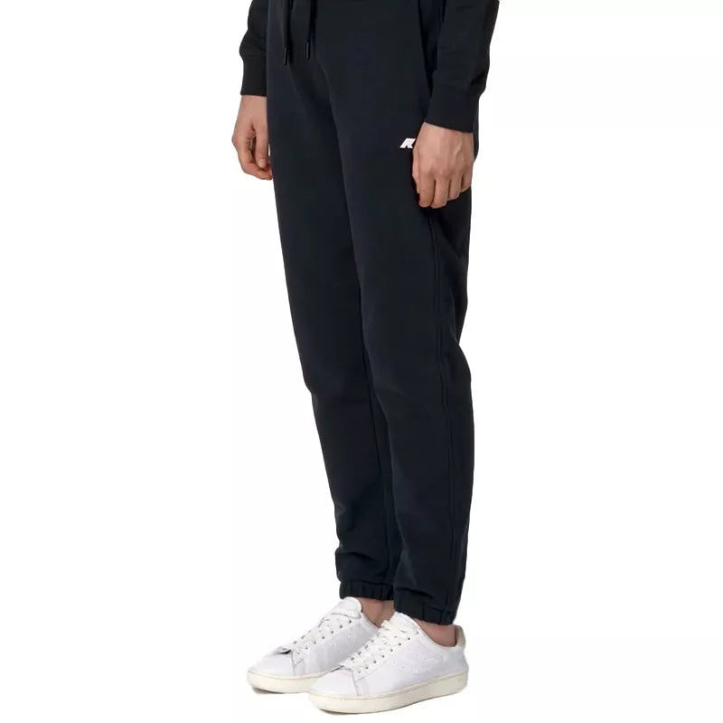 K-Way Ginevrette Fleece Peach Joggers - Black