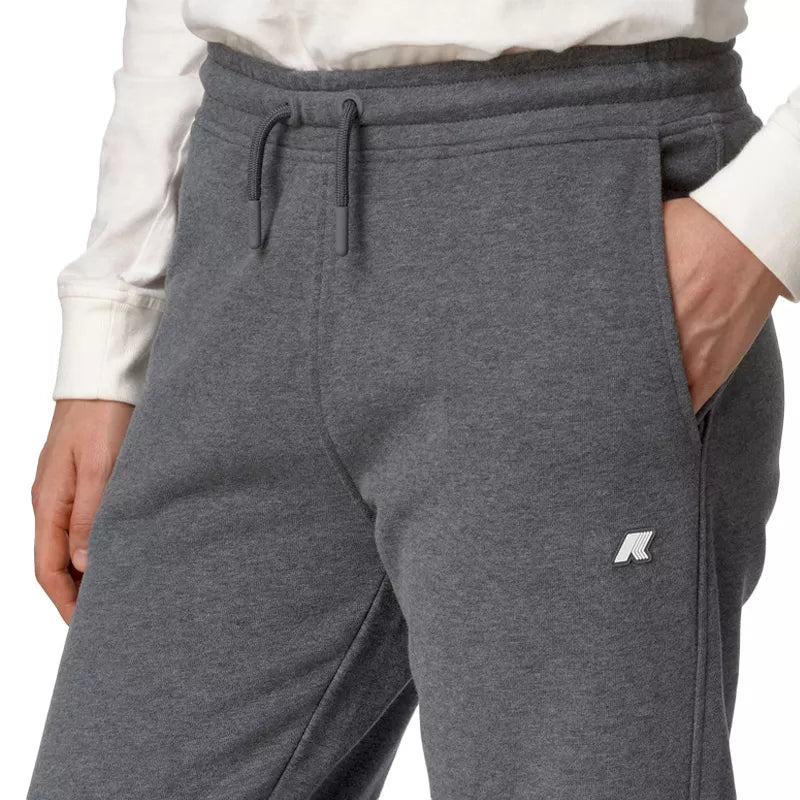K-Way Ginevrette Fleece Tracksuit Bottoms Peach - Anthracite