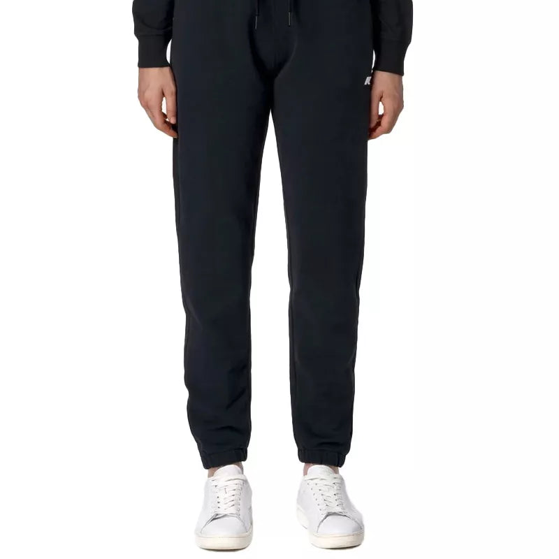 K-Way Ginevrette Fleece Peach Joggers - Black