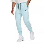 Nike Tech Fleece Jogger Tracksuit Bottoms - Sky Blue/Black