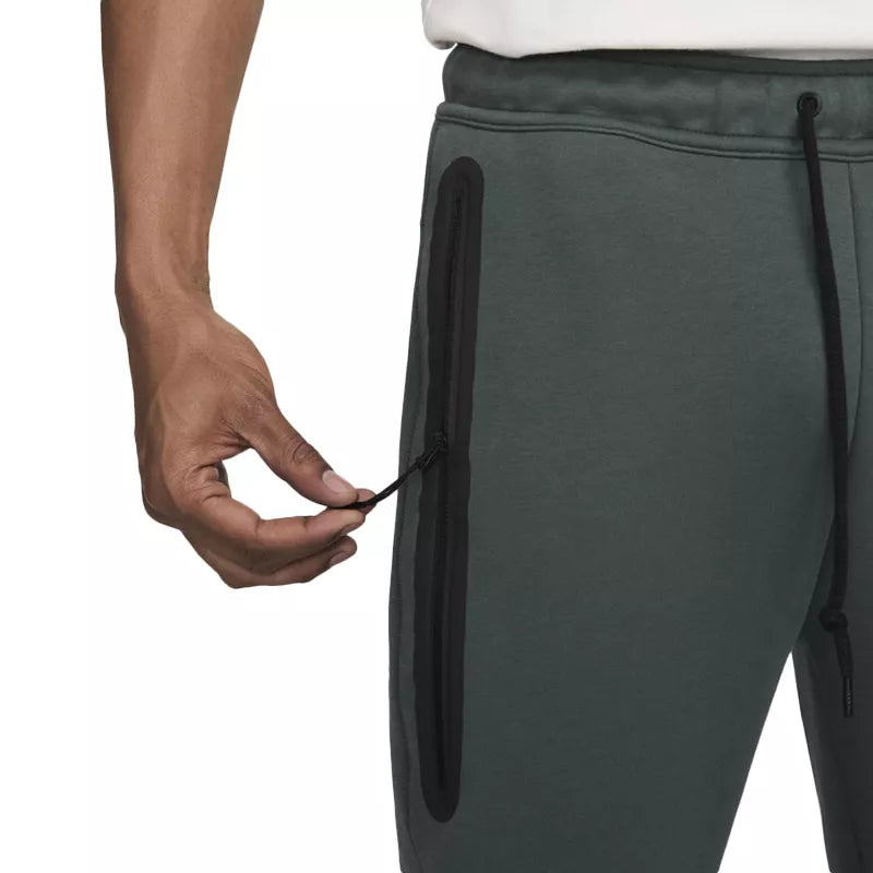 Pantalon De Survêtement Nike Tech Fleece - Vert, Noir.