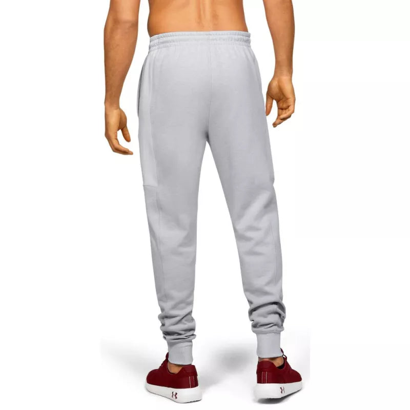 Men's Double Knit Tracksuit Bottoms - Grey