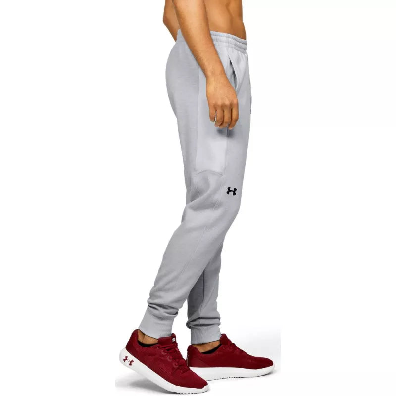Men's Double Knit Tracksuit Bottoms - Grey