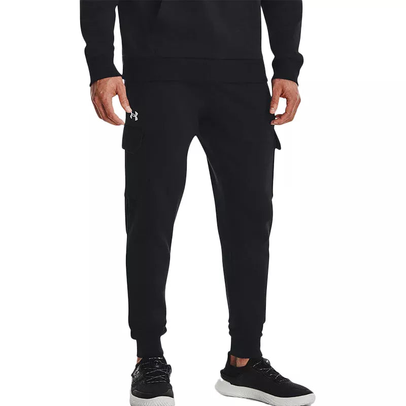 Pantalon De Survêtement Rival Fleece Cargo Jogger - Noir/Blanc - Homme
