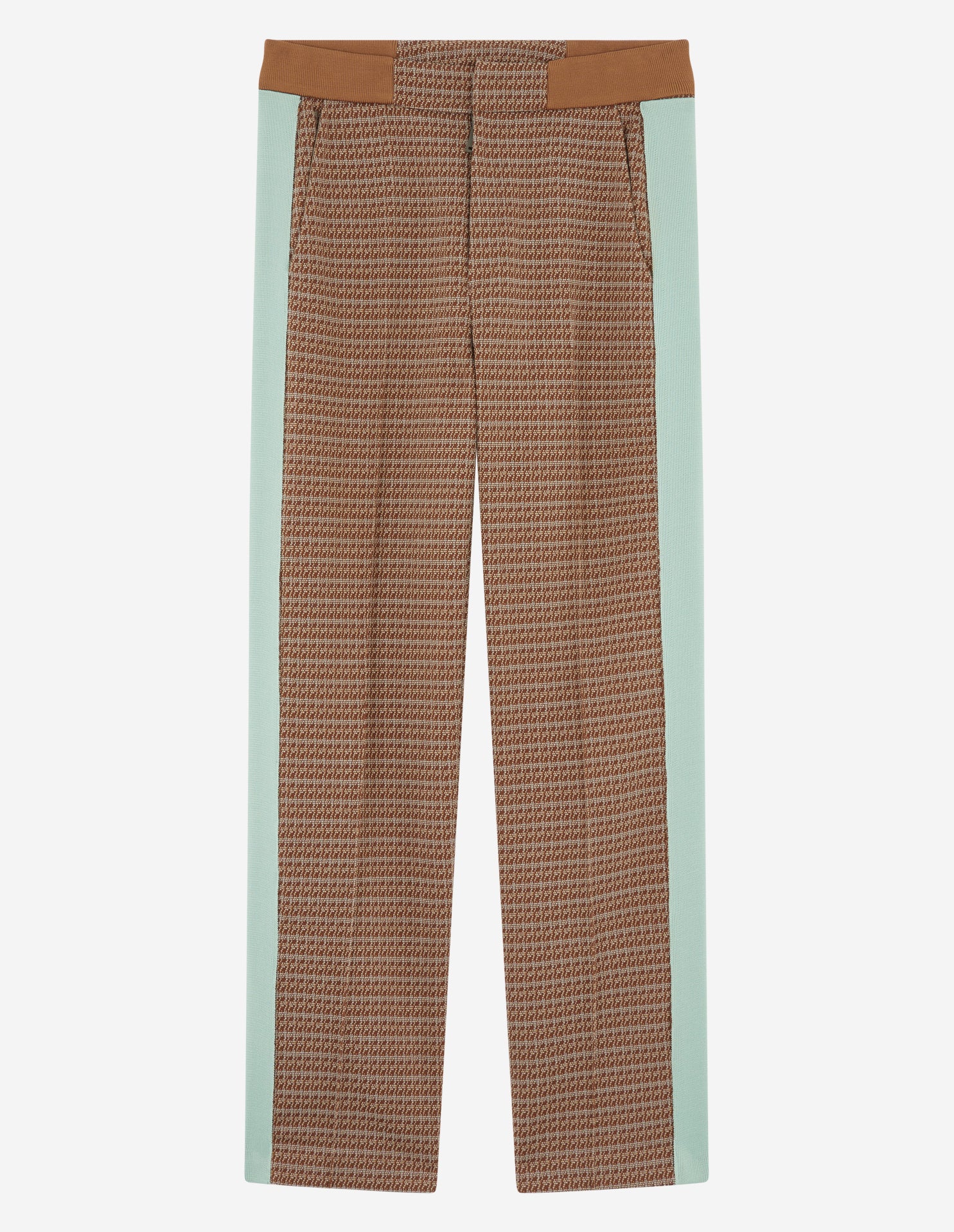 Straight Trousers - Brown - Women