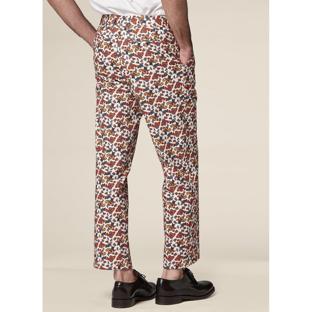 Fursac - Pantalón - Crudo - Estampado Paisley