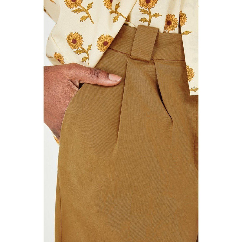 Pantalones Pitastreet Evase - Mokaccino - Mujer