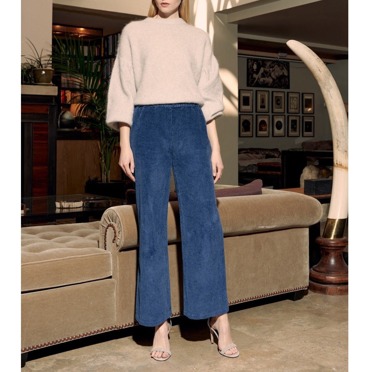 Reiko - Pantalon Felicityvelvh - Darknavy - Femme