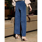 Reiko - Pantalon Felicityvelvh - Darknavy - Femme