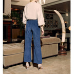 Reiko - Pantalon Felicityvelvh - Darknavy - Femme