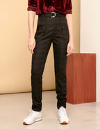 Pantalon Highwaist Arnaud Fancy - Checked Grey - Femme