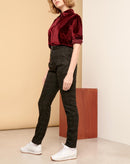 Pantalón Fancy Arnaud Highwaist - Cuadros Gris - Mujer