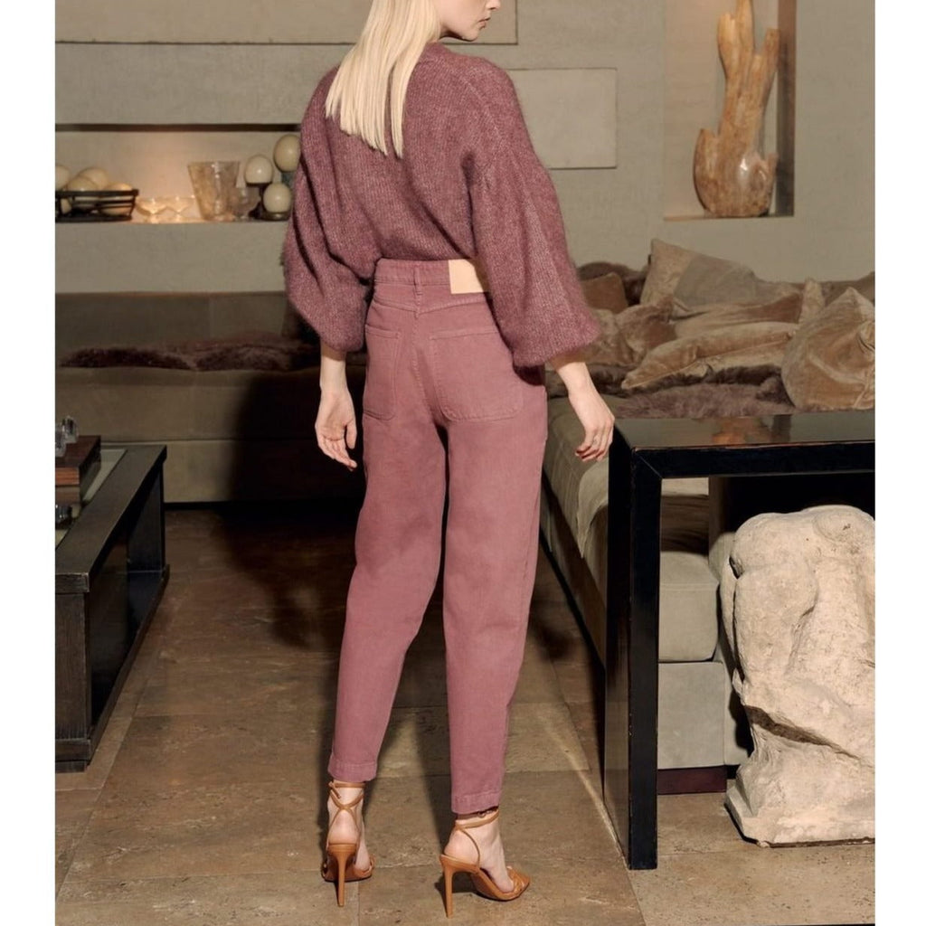 Pantalón de Talle Alto Naomicolor - Purple Grey - Mujer