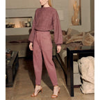 Pantalón de Talle Alto Naomicolor - Purple Grey - Mujer