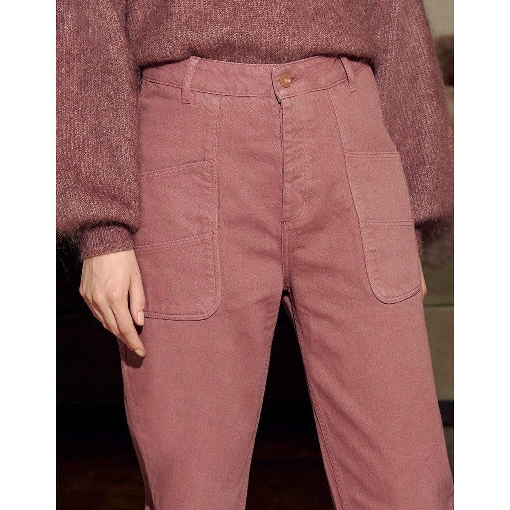 Pantalón de Talle Alto Naomicolor - Purple Grey - Mujer