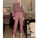 Pantalón de cintura alta Naomicolor - Morado Gris - Mujer
