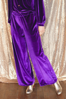 Pantalon Hita - Velours Myrtille - Femme