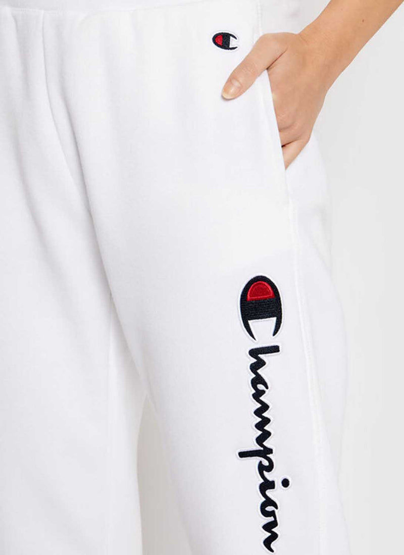 Champion - Pantalon Jogging Straight Hem - Blanc - Femme