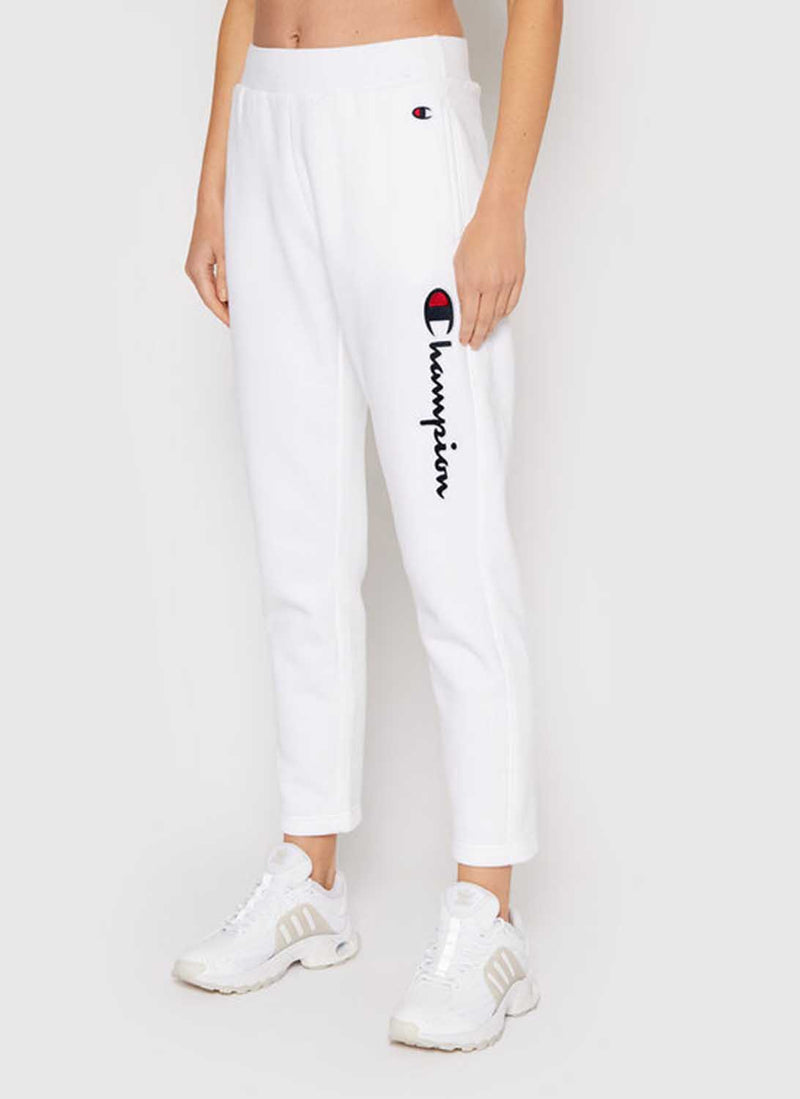 Champion - Pantalon Jogging Straight Hem - Blanc - Femme