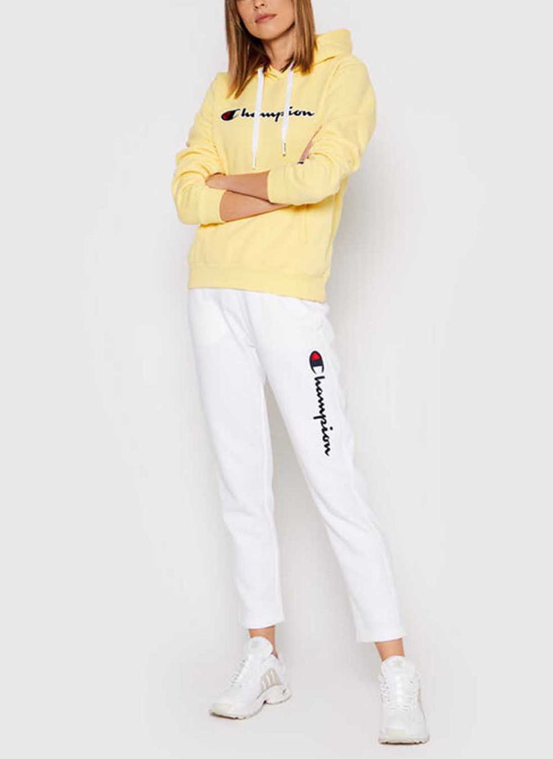 Champion - Pantalon Jogging Straight Hem - Blanc - Femme