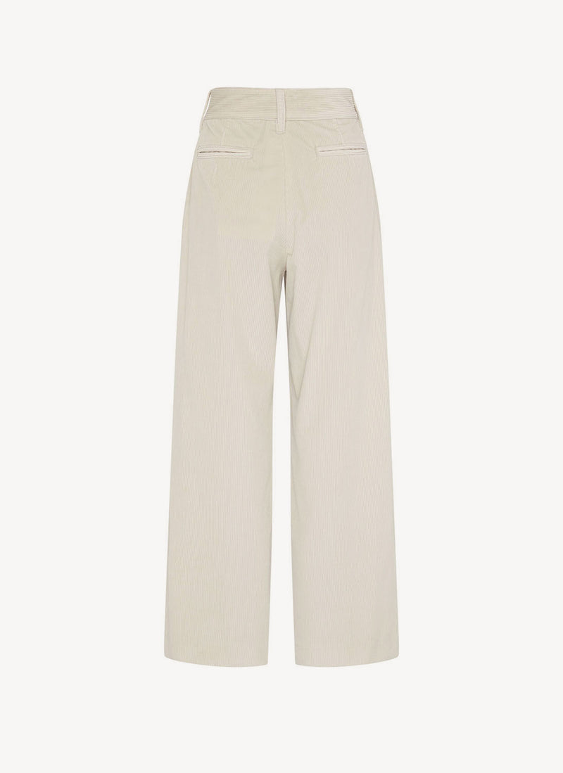 Max Mara - Pantalon En Velours Cotelé Helier - White - Femme