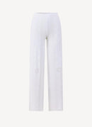 Marine Serre - Pantalon Lunar-Pointelle - Blanc - Femme