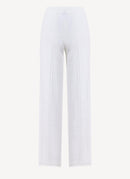 Marine Serre - Pantalon Lunar-Pointelle - Blanc - Femme