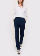 Golden Goose - Pantalon Minori - Navy White Check - Femme