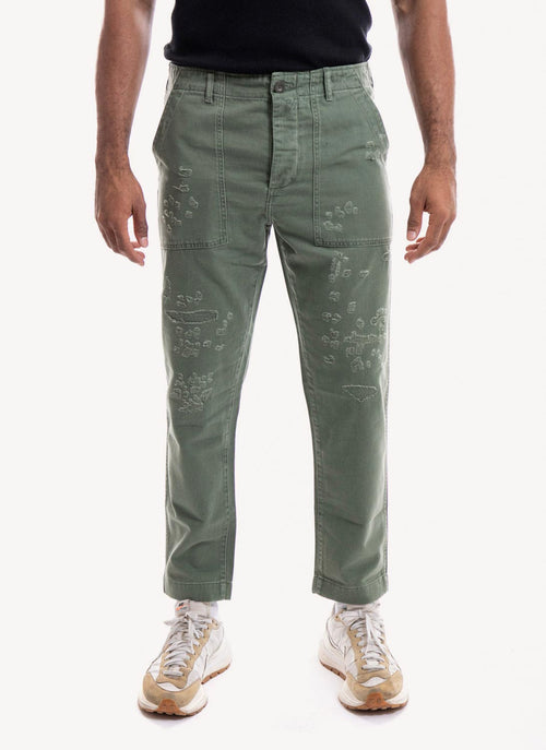 Replay - Pantalon Aged - Light Military - Homme