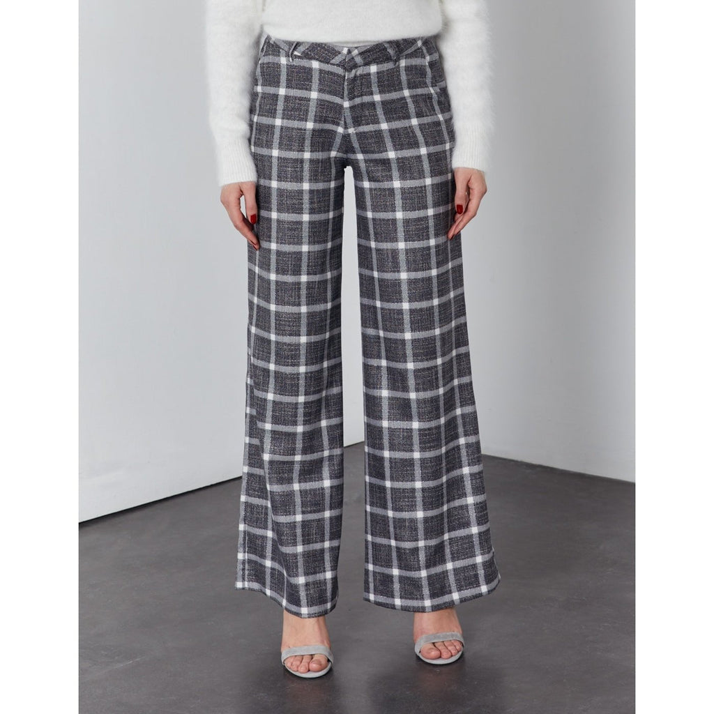 Pamelofancy Trousers - Silverchecks - Women