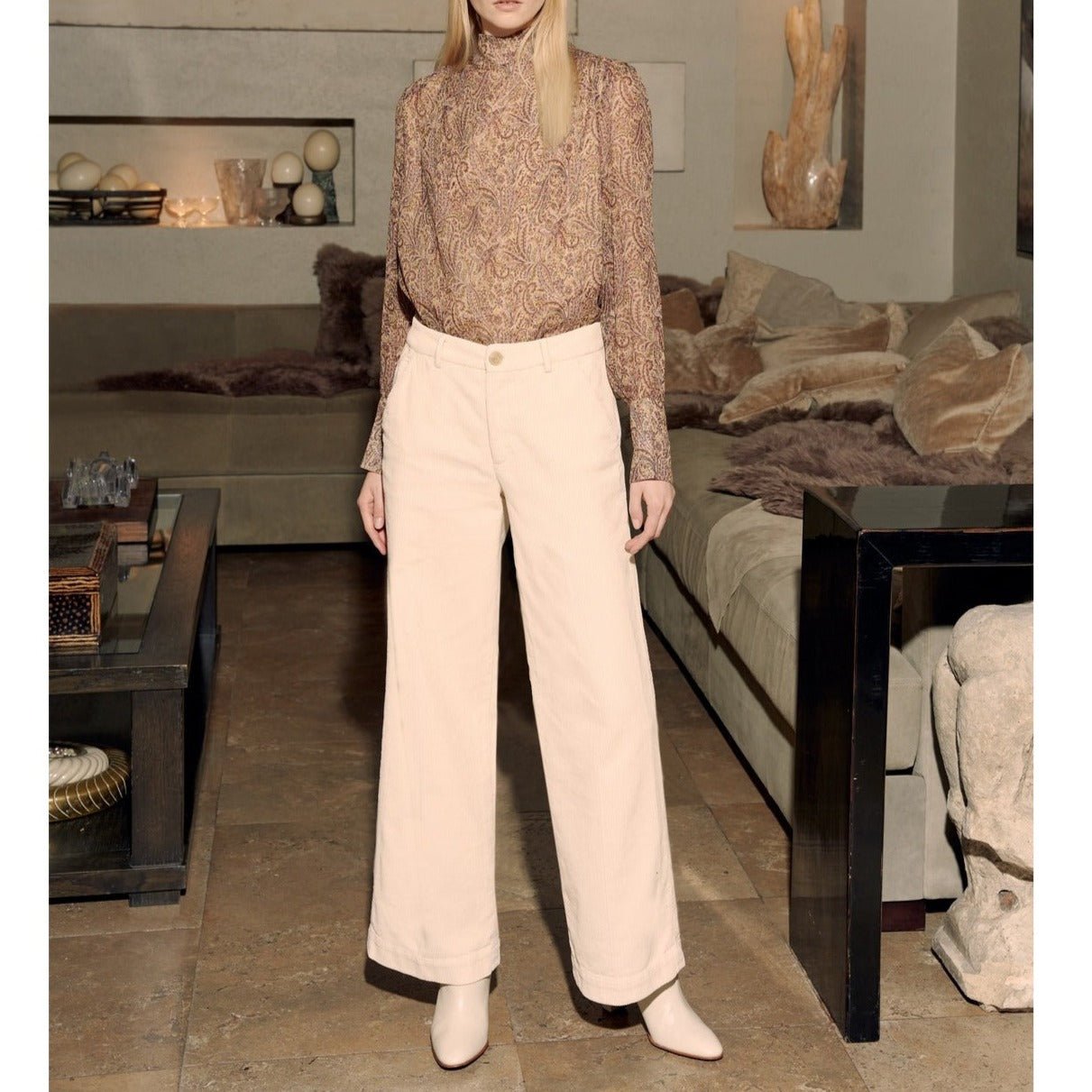 Pillyvelveth Trousers - Milkshake