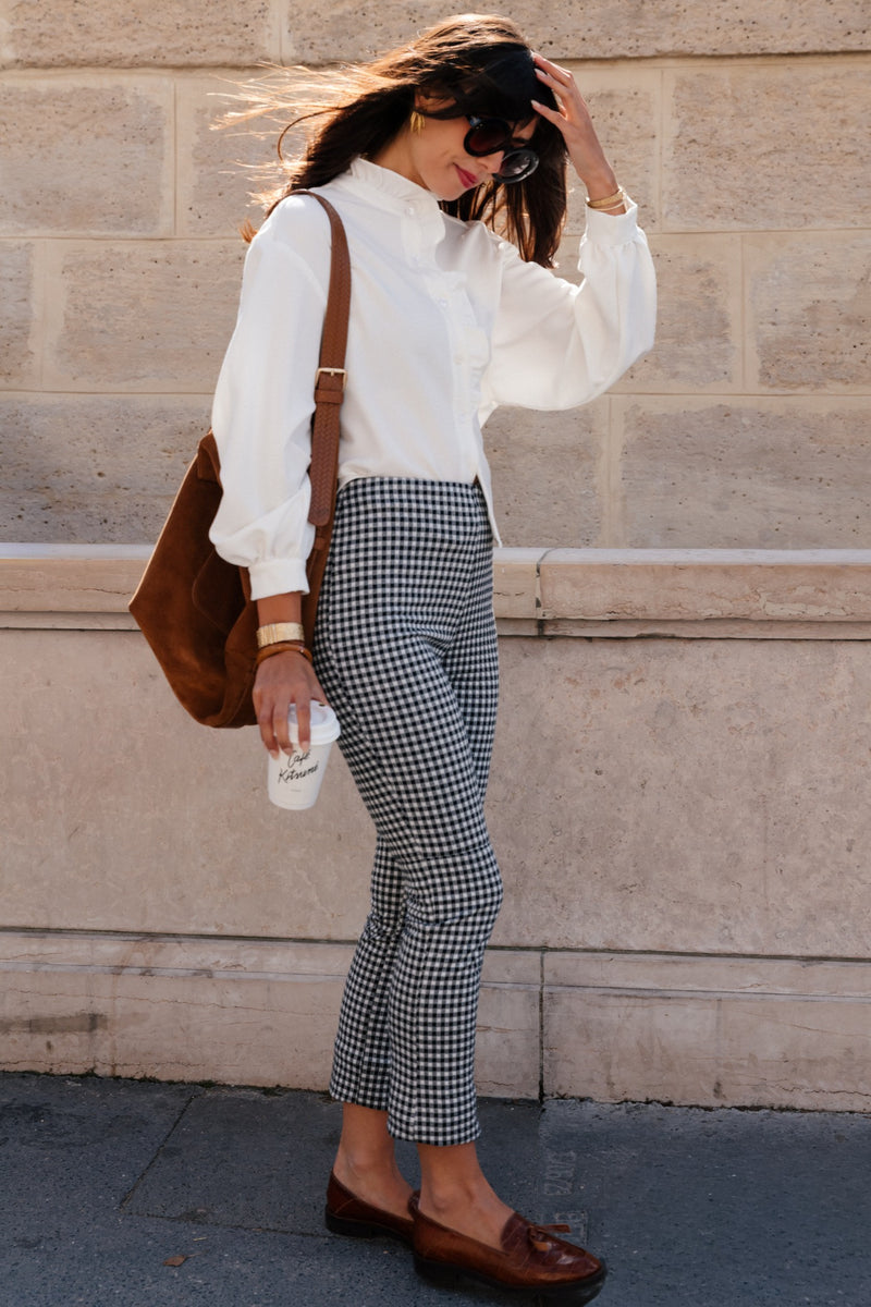 PANTALON PINO VICHY NOIR