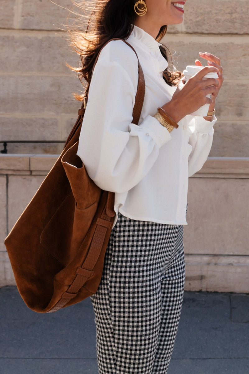 PANTALON PINO VICHY NOIR