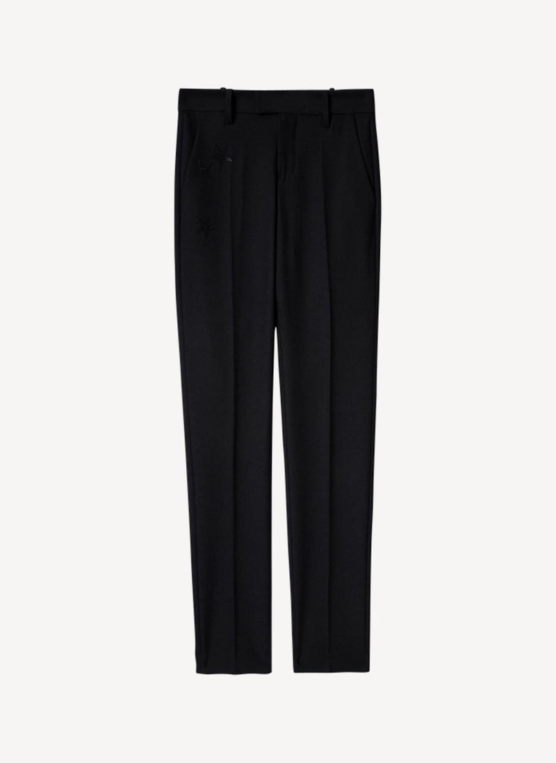 Zadig & Voltaire - Pantalon Prune Strass Star Perm - Noir - Femme