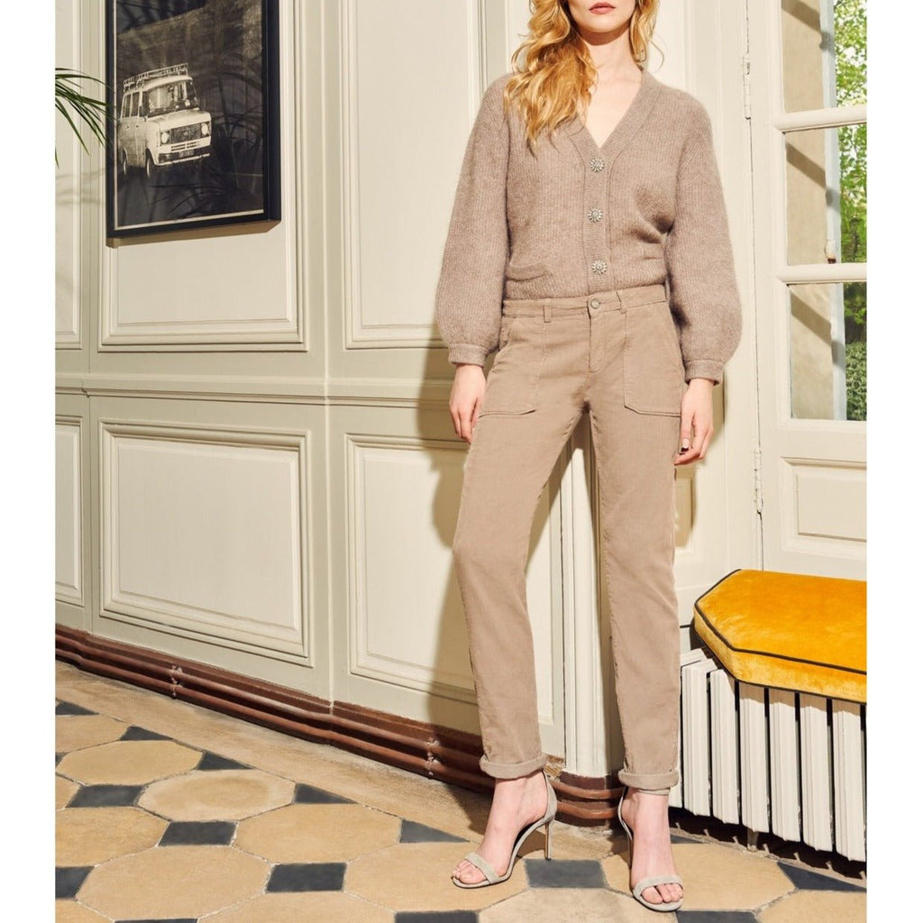 Reiko - Pantalon Sandrinevelvh - Taupe