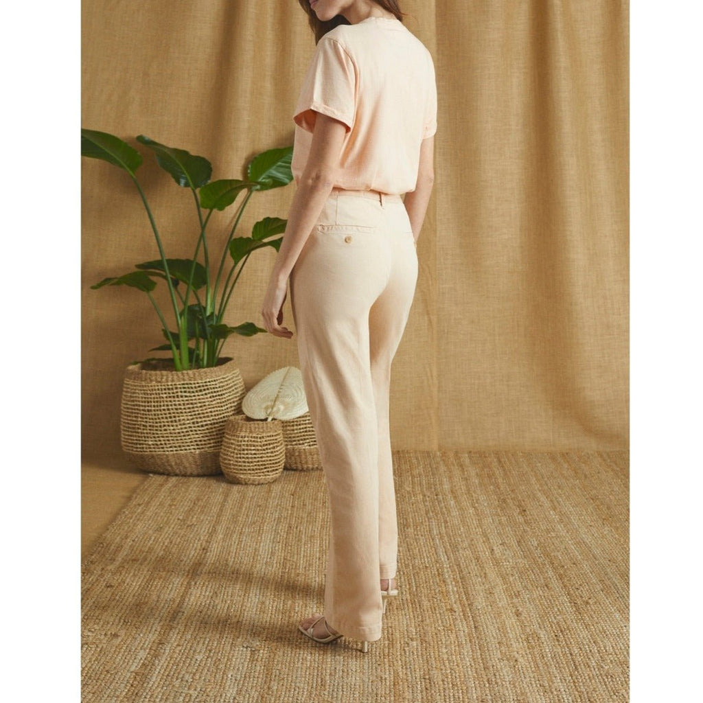 Pantalon Chino Sandy Long Straight - Hazelnut - Femme