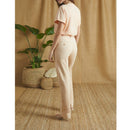 Pantalón chino largo recto Sandy - Avellana - Mujer