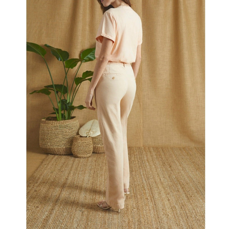 Pantalón chino largo recto Sandy - Avellana - Mujer