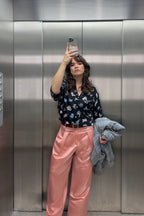 PANTALON NOE SATIN ROSE