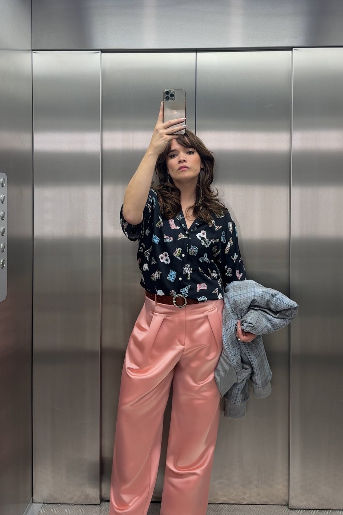 PANTALON NOE SATIN ROSE