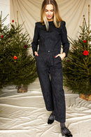 Pantalon Sib - Damassé Jet Black - Femme