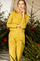 Pantalon Sib - Damassé Golden Lime - Femme