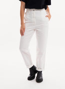 Caroll - Pantalon Tomas - Ivoire Uni - Femme