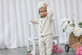 Pantalon Léandre Tricot Écru - Bébé