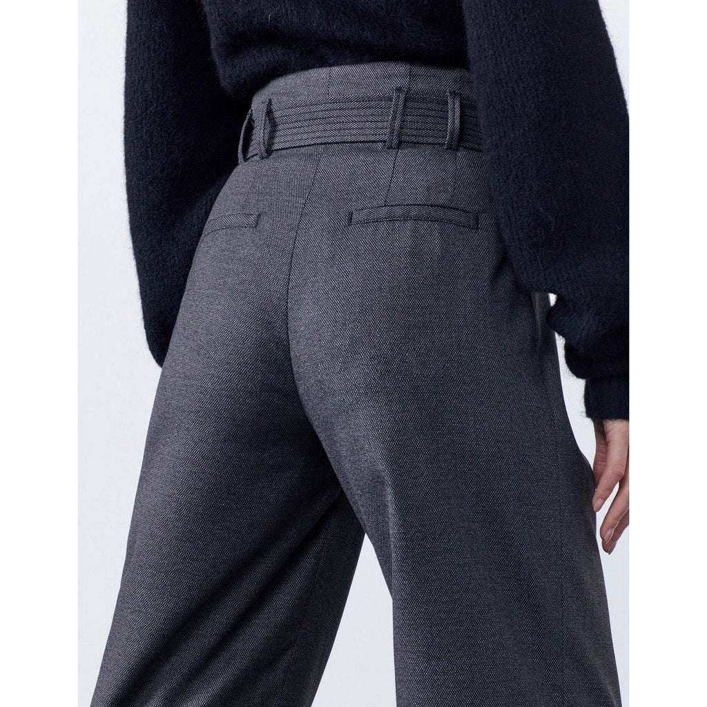 Reiko - Gabby Fancy Wide-Leg Trousers - Blended Black
