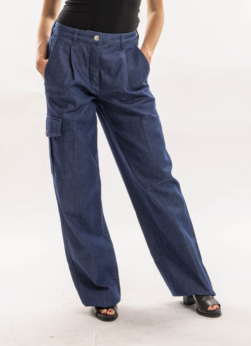 Nina Ricci - Pantalon Oversize - Denim - Femme